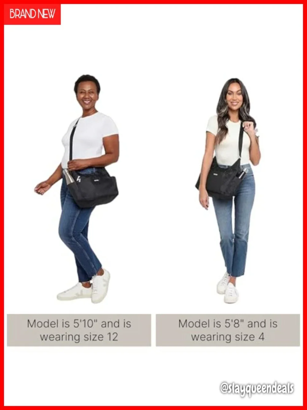 Lightweight RFID Hobo Crossbody Bag with Luggage Sleeve